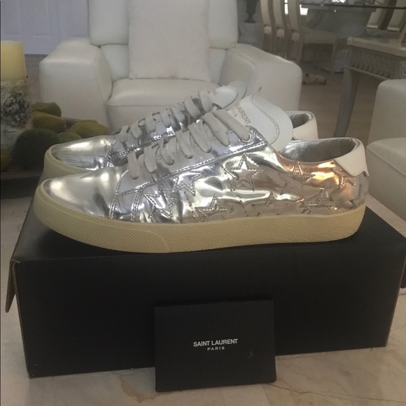 SAINT LAURENT STAR SNEAKER SIZE 39 1/2 - Picture 2 of 6